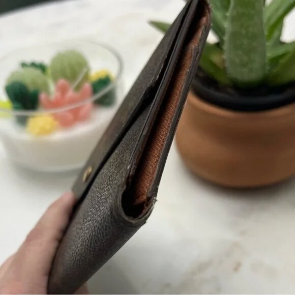 Vintage Louis Vuitton Pochette Passport Trifold Wallet Organizer Case LARGE - Picture 3 of 16